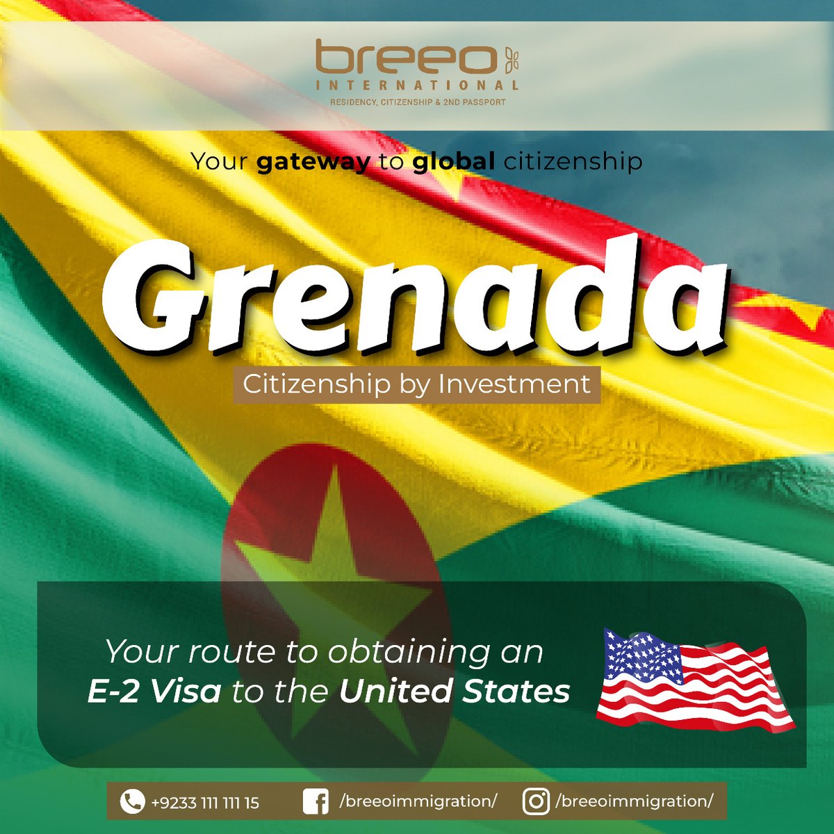 BreeoImmigrati1's tweet photo. Grenada has signed the E-2 treaty with the USA which means that citizenship holders are entitled to obtain the E-2 visa through investment. 

#Breeoimmigration #secondpassport  #residency #businessimmigration #skilledimmigration #workpermits #globalmobility #grenada #E2visa https://t.co/So4o79peVM