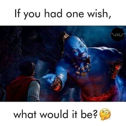 mainstreamFITT's tweet photo. If you had one wish, what would it be? 🤔 https://t.co/5IacygmHdZ