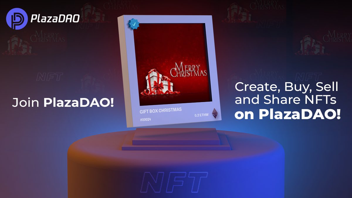 ⚡️#PlazaDAO - Mystery Box Showcase⚡️

🎅It’s the festive time of year and we’d like to showcase this Christmas themed Mystery Box!

Here is Mystery Box ID 24, show them some support!⬇️
app.plazadao.io/info?id=24&res…

Create your very own Mystery Box👇
app.plazadao.io/market