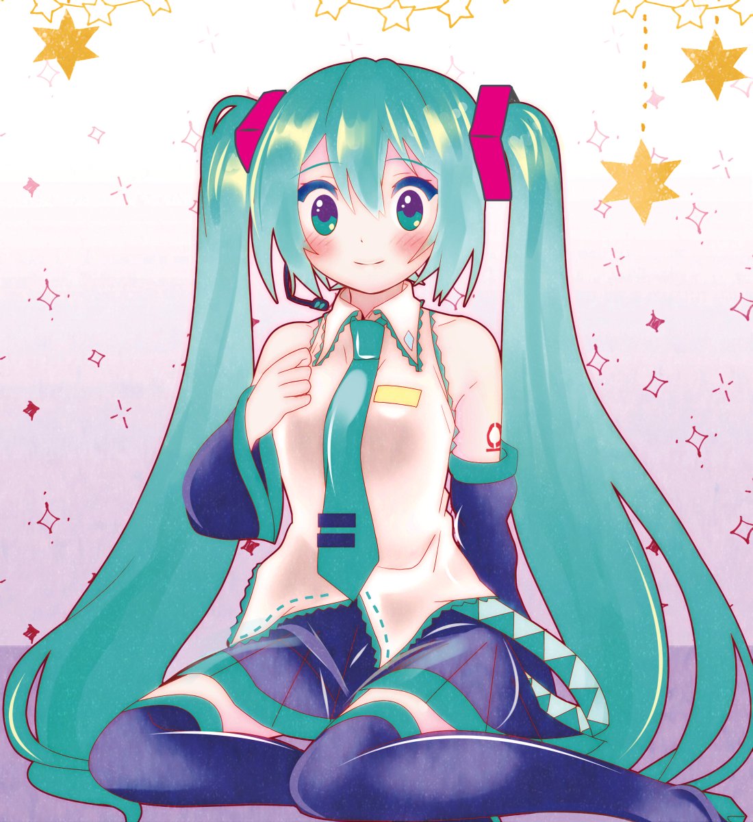 初音ミク「#初音ミク 」|milktea＋のイラスト