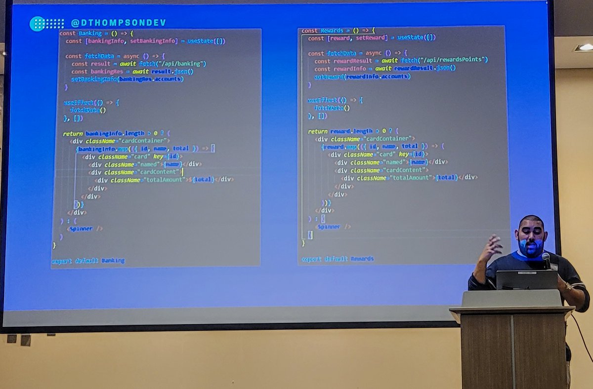 MikeRosTX's tweet image. Great passion and demo by @DThompsonDev on #React #Error Boundaries. But Danny, you and I need to have some serious talks 😜 about #ErrorMonitoring with @Airbrake (airbrake.io). Checkout our docs (docs.airbrake.io/docs/platforms…). But have to give it to Danny, great job‼️👏🏾