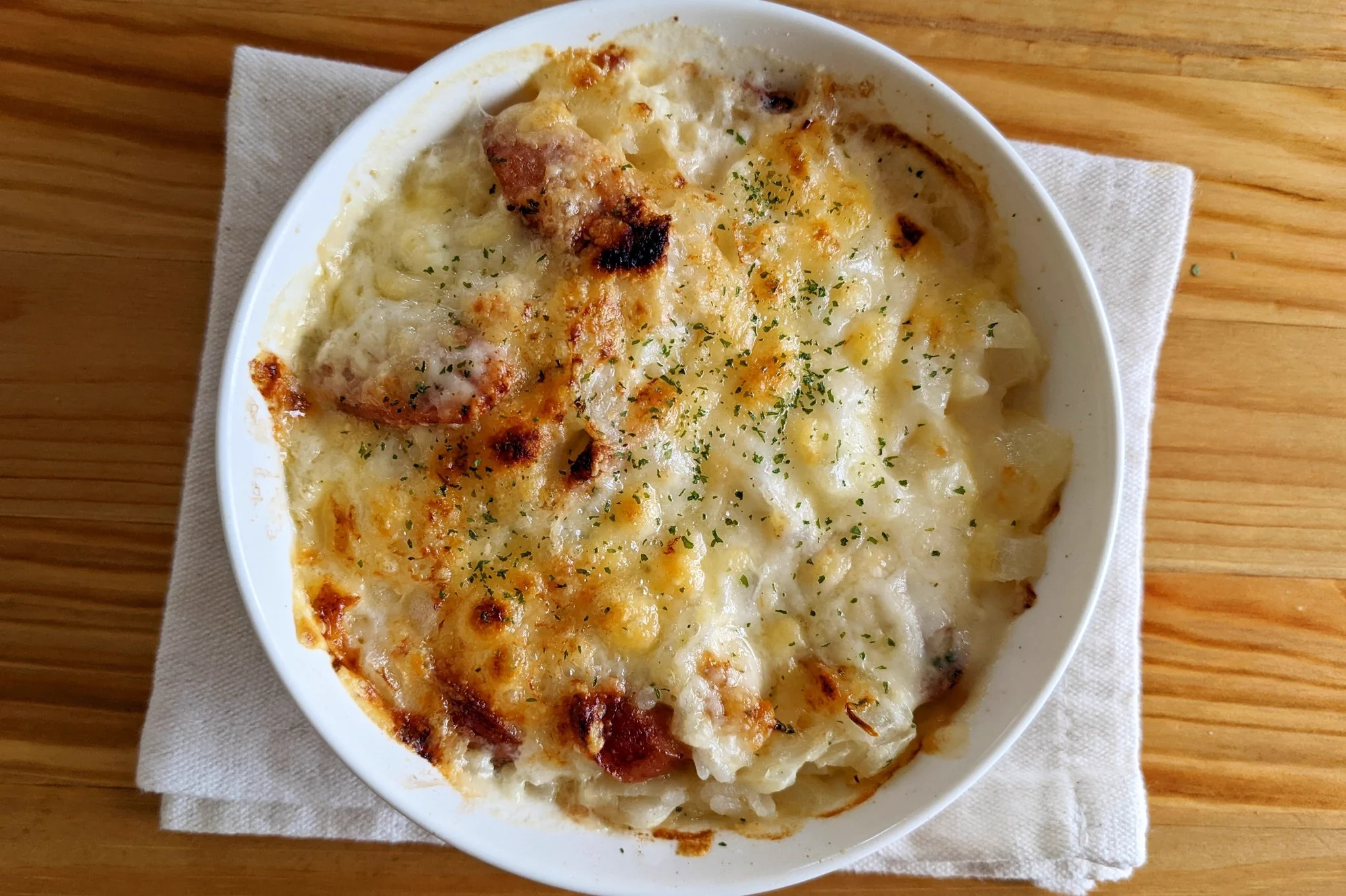 超手軽に食べられる！ほかほか「ウインナーホワイトドリア」