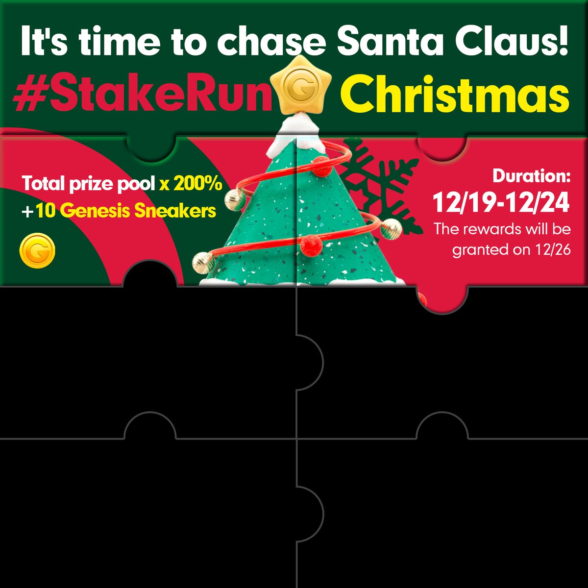 GrittiApp's tweet photo. Set your alarms⏰ Join a Christmas Gritti #StakeRun cohort team on 12/19🏃🏻‍♀️ and complete the check-in requirements to earn some fantastic prizes!

Are you up for the 6-Day challenge? 

🔗https://t.co/Jf1Zya6V8m
#ChasingSantaClaus  #Christmas #Gritti https://t.co/g2Oz3QKqJO
