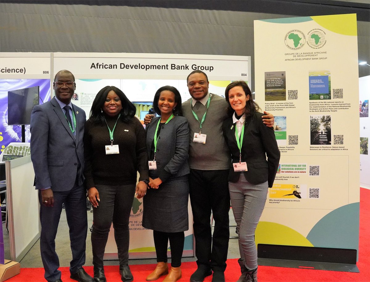 #COP15  <a href="/AfDB_Group/">African Development Bank Group</a> delegation in #Montreal:
Great collaboration between the Climate Change team and the African Natural Resources Center.

Visit our booth (804 from 220b door) to know more about our activities! 
#ForNature