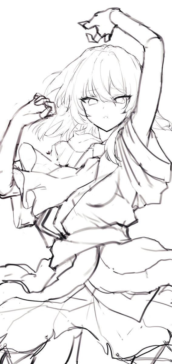 波の絵 線画 2019年作 波の絵 線画 2019年作