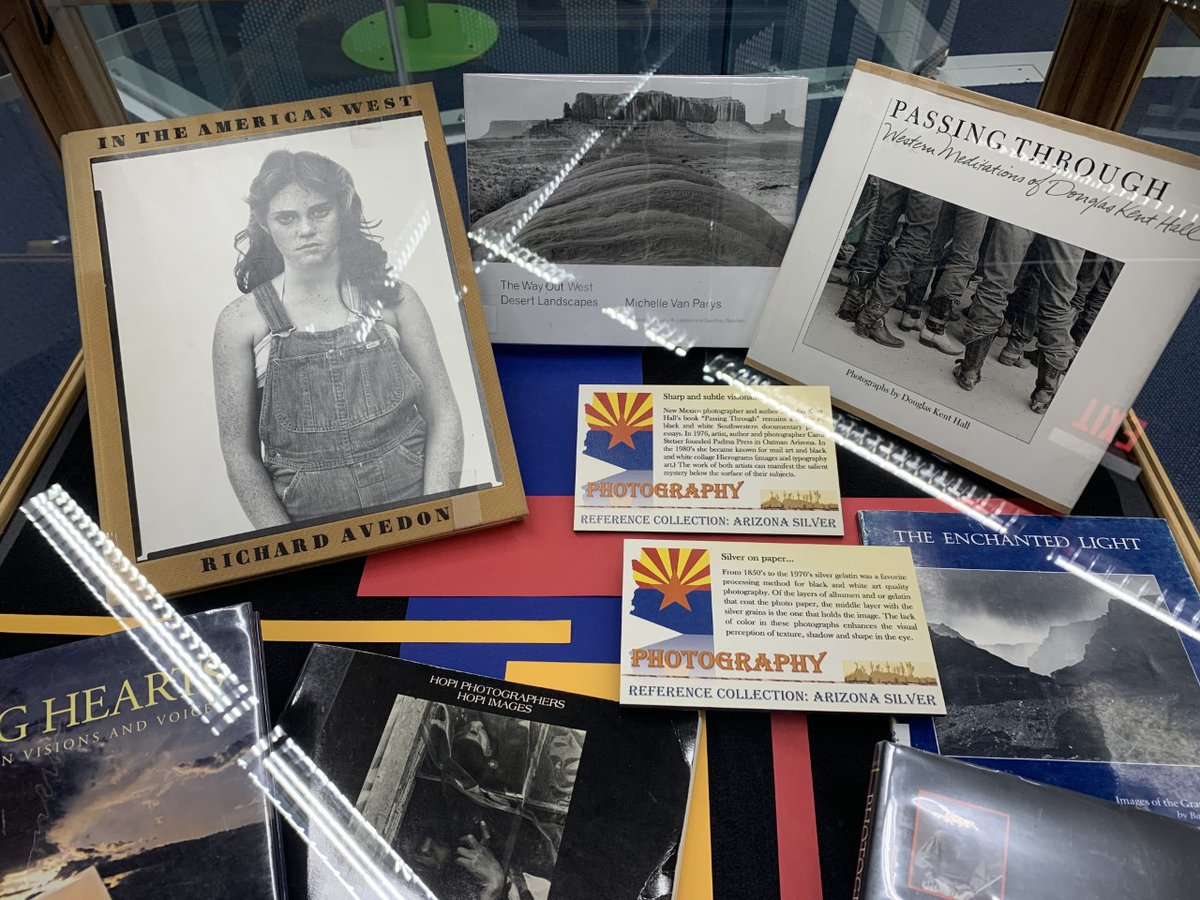 PhxLibrary's tweet photo. From the 1850s to the 1970s, silver gelatin was a favorite processing method for art quality black & white photography. 📷 View these sharp & subtle photographic visions of #Arizona & the #SouthWest on display & featured in the #ArizonaRoom. https://t.co/e5fyS4SkSl #AZHistory https://t.co/nCrynEwYPA