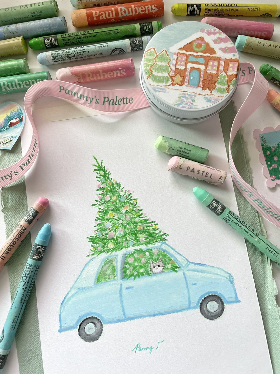 Pammyspalette's tweet photo. 🚙🎄🐈🎀✨ https://t.co/mLYUPadoLQ