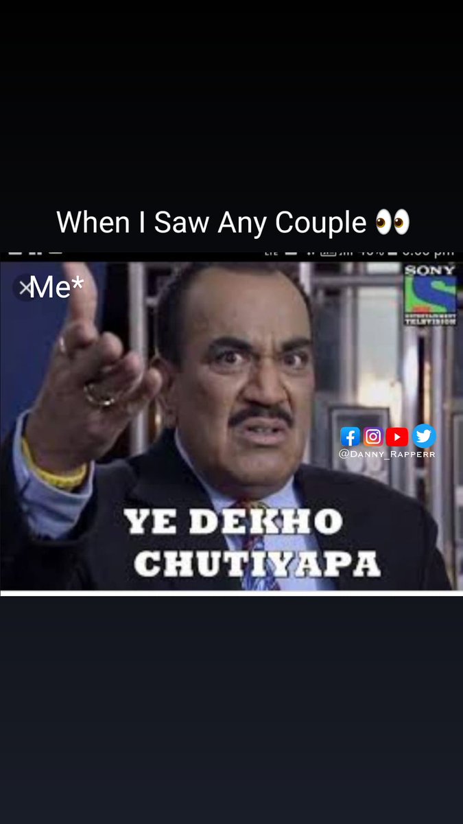 Danny_rapperr's tweet photo. Single is best !! ryt ?😆
#ishq #MEMES #CID https://t.co/AQAbD4AAXI