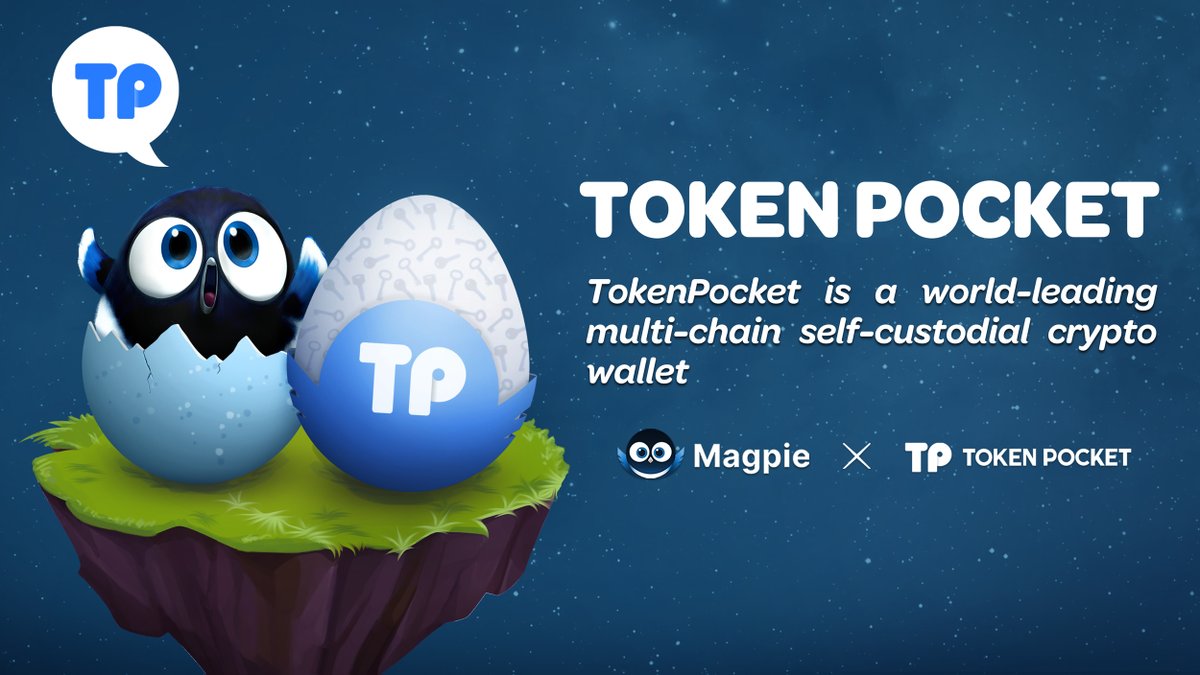 We are excited to announce our new integration with <a href="/TokenPocket_TP/">TokenPocket</a>.⚡️

TokenPocket is a secure multi-chain digital cryptocurrency wallet that allows users to access their favorites dapps.🌐

Enter magpiexyz.io to start #earning boosted rewards.💰

#MGP #TPT #BNB