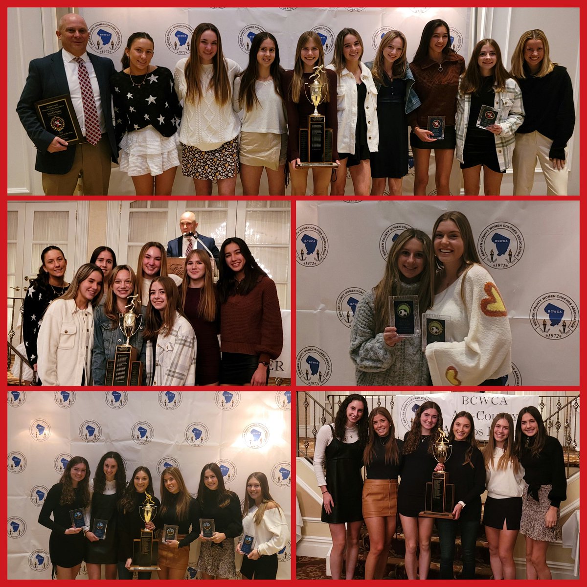 Congrats to the <a href="/nhrhs1/">NHRHS</a> honorees at tonight's <a href="/BCWCA1/">BCWCA</a> Fall All County Dinner!
👟Allie Courtney
👟Autumn Ritter
🏑Sarah Batenhorst
🏑Belle Bennett
🏑Alexa Birch
🏑Shannon Arber
🏑Kate Pedicano
⚽️Brooke Phillips
⚽️Lyla Geller 

👟Team of the Yr
👟Coach DeStaso-COY
🏑Team of the Yr
