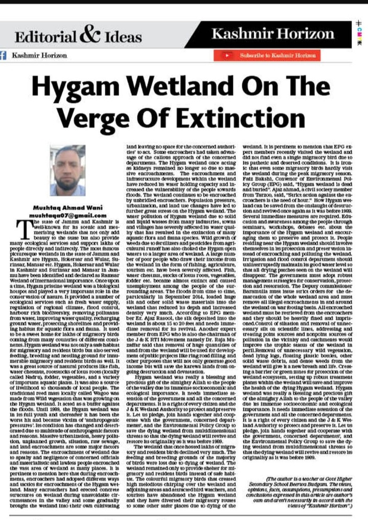 Mushtaq5054's tweet photo. Hygam wetland on the verge of extinction and needs immediate attention of the authorties due to massive encroachments, pollution, siltation, unnecessary vegetation growth....
https://t.co/v3zv2pgeNx
@OfficeOfLGJandK @wildlifejk
@hangulnaqash @DrSyedSehrish
@RamsarConv https://t.co/70ngLUKuc5