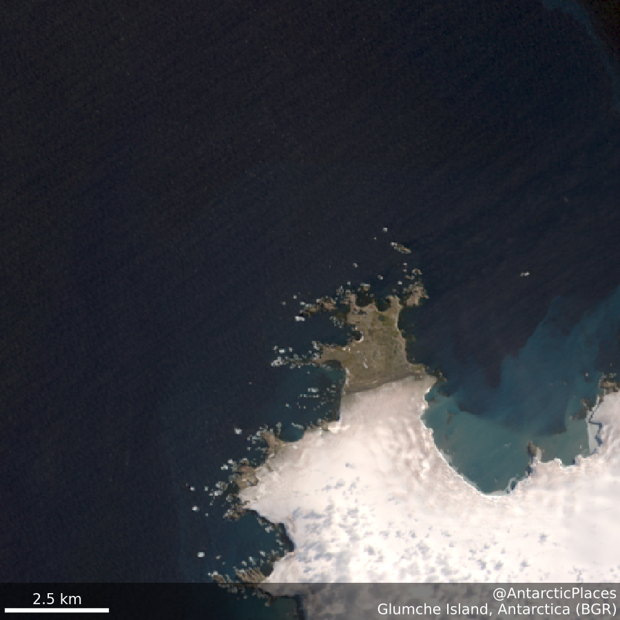 AntarcticPlaces's tweet photo. ❄Glumche Island 63s 62ᴡ
The rocky island off the NW coast of Low Island in the South Shetland Islands situated 830 m WSW of Cape Wallace and 1.08 km N of Fernandez Point. Extending 470 m in E-W direction and 290 m wide. Brit⋯
💾https://t.co/Uz2bPYBDBt
🛰https://t.co/FVkMWIX3LW https://t.co/F4Ej7gH0sd