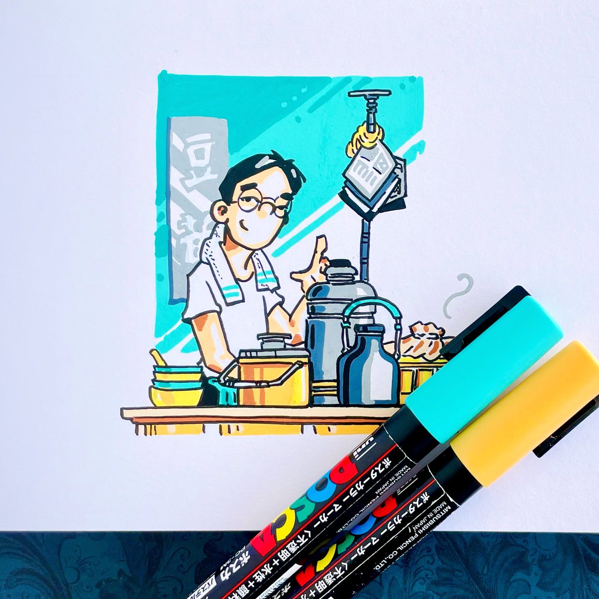 psunster's tweet photo. Inspired by an old Petronas ad for CNY that featured a soybean taufufah seller on a bike! Anyone recall that?
Yes I do love a hot taufufah especially with our cold evenings these few days!
#soyabean #soydrinks #taufufa #douhua #豆花 #豆腐花 https://t.co/IXa1E7T22m