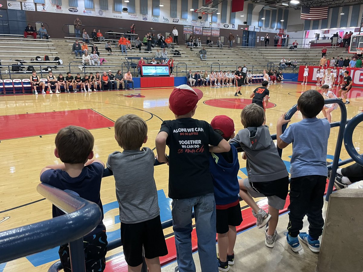 Just a reminder to all the High School players out there: be sure to set a good example because the next generation is watching every move.