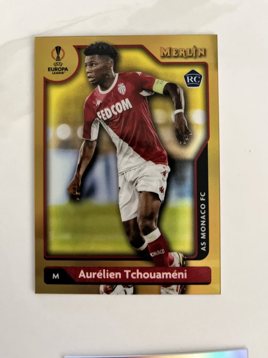 DNAcardshop's tweet photo. @ColesCards123 @CardPurchaser Got that /50 Merlin. Also, amazing goal on Saturday! 🇫🇷 le bleu https://t.co/kblg3hznru