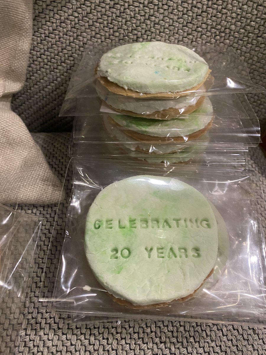 Getting ready for our 20 years in business celebration party tomorrow …and yes I made these from scratch - Marie H.