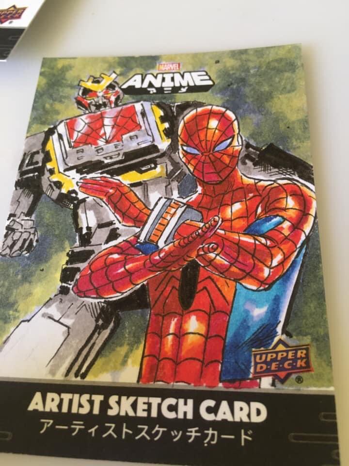 JomarBulda's tweet photo. This will be the ONLY spider-man and Leopardon sketchcard that I made. Since my second one was interestingly got rejected. And I don’t plan on doing that again. #japanesespiderman #leopardon #sketchcard https://t.co/dSLoxLOkcw
