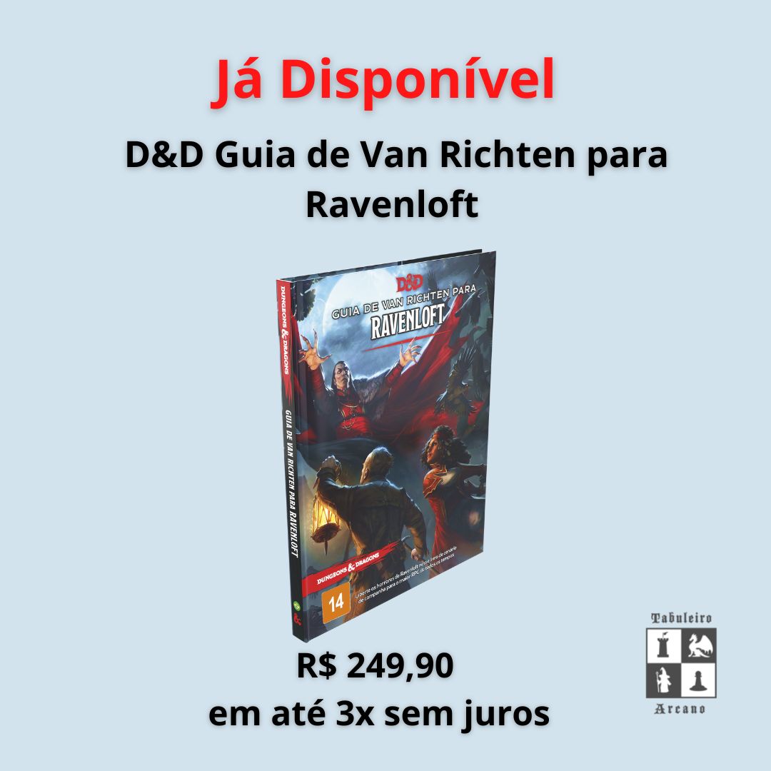 tabuleiroarcano's tweet photo. As brumas de Ravenloft estão se levantando. Supere seu medo, ou seja prisioneiro dele para sempre!

https://t.co/JhpiMPqWli

#tabuleiroarcano #DungeonsandDragonsGuiadeVanRichtenparRavenloft #jogosdetabuleiro https://t.co/KSmy1FFxzA