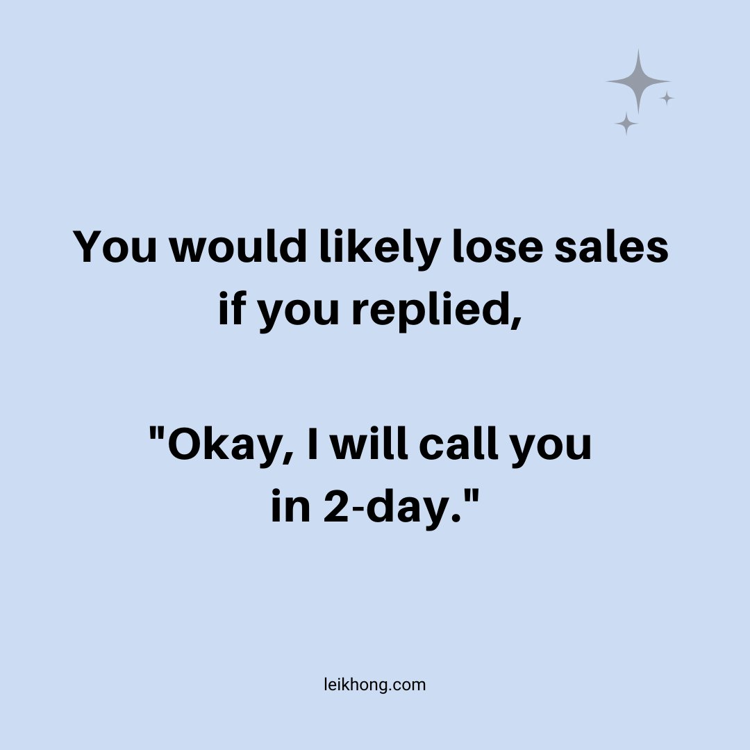 leikhong's tweet image. Be alert ‼️ 🚨

When people say they need to think about it and get back to you. 

#SalesMadeSimple