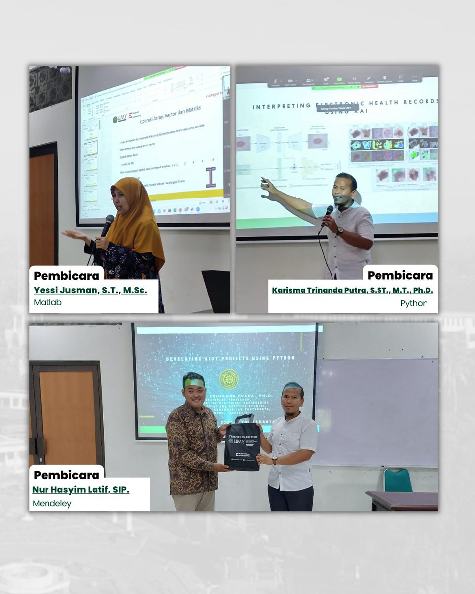 ElektroUMY's tweet photo. [Dokumentasi Pelatihan Mendeley, Python &amp; Matlab]

Pelatihan ini diselenggarakan sebagai pengenalan software yang dapat mendukun dalam menyelesaikan tugas akhir di program studi teknik elektro UMY. https://t.co/Fj0FKX9VRx
