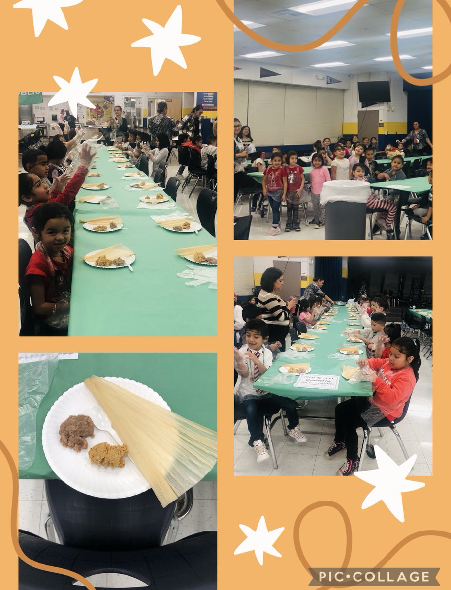 Today Kinder students <a href="/NISDMaryHull/">Mary Hull</a> enjoyed learning a special holiday tradition- making their own tamales.