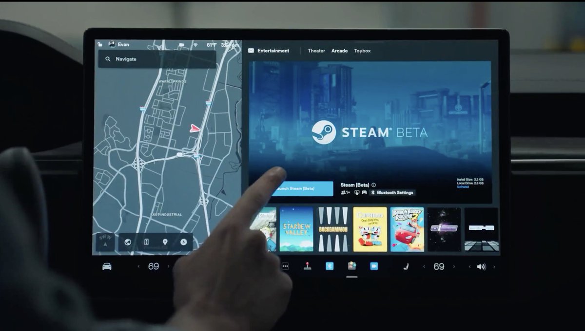 _PrintTech's tweet image. La mise à jour de Noël arrive dans les #Tesla !
Dans les nouveautés intéressantes :
- #steam arrive sur les Model S et X !
- Apple Music 👀
- Une réunion #Zoom peut se faire avec la caméra intérieur
- La caméra intérieur peut être visualisée depuis l'App Tesla à distance