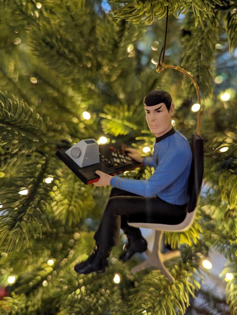 starshiptempest's tweet photo. More #StarTrekDecor for the tree, these are from our own Lt. Holden, Travis Sauder’s collection! @BBQchknMadness
Which one is your favorite??
#StarTrekOrnaments #StarTrek #HallmarkOrnaments #StarTrekHallmark #GeekTree #GeekChristmas #GeekHoliday #StarshipTempest https://t.co/OZMVEg83wn