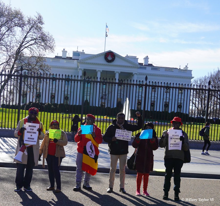 A huge demonstration against <a href="/KagutaMuseveni/">Yoweri K Museveni</a>  visit to the US to attend the US-Africa summit.
As announced by <a href="/BahatiRemmy/">Remmy Bahati</a>