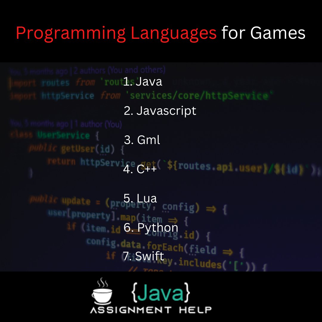 assignment_java's tweet image. Top 7 Best Programming Languages For Games Development.
-
-
javaassignmenthelp.com/.../programmin…
-
-
#games #programminglanguages #gamesdevelopment #gameexpert #gamer #gamelanguages #programminghelp
