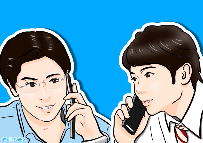 #舞いあがれ【第53回】鶴田先輩と刈谷先輩、良いタイミングで電話してくれた!そしてうめづにいる〜(^-^)舞ちゃんに教えて貰ったのかな。#舞いあがれ絵#舞いあが絵#舞い絵#足立英#高杉真宙 