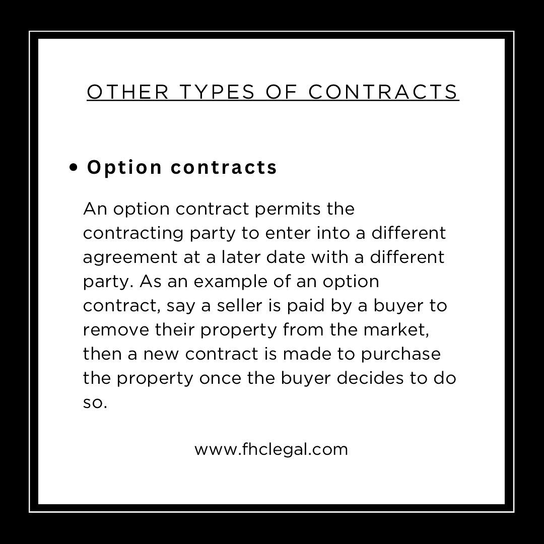fhc_legal's tweet photo. Types of #contracts under #business #law (Part 5)
.
.
.
#businesslaw #corporate #corporatelaw #corporatelawyer #agency #agreements #contractlaw #propertylaw #companylaw #intellectualpropertylaw #lawyer #lawfirm #fhclegal #johorbahru #kulai #johor #singapore #malaysia https://t.co/JfWFOLCOjC