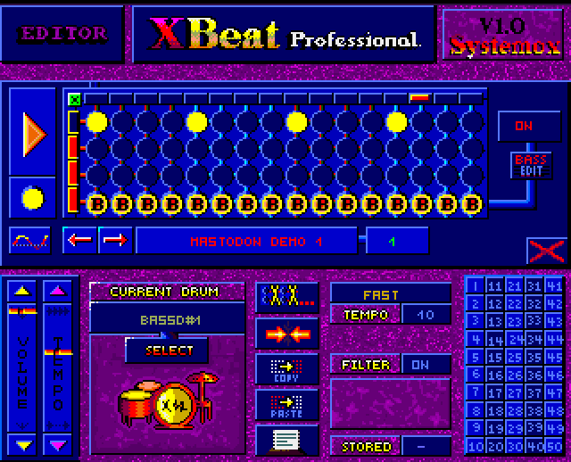 SolarPhasing's tweet photo. X-Beat Pro (1993)
#Amiga #Commodore #RetroComputing #Retro #Music #Sequencer #XBEAT
I was playing around with it.
Do you know another Software like this one? https://t.co/LvblnZAa1i