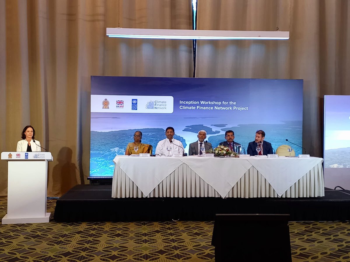 NaseerAhamedCM's tweet photo. Honoured to be a part at "Inception Workshop for the Climate Finance Network Project" with @RWijewardene @hiltoncolombo implemented by @UNDPSriLanka @UKaid
#MinoFinance #MinofEnvironment https://t.co/bYagH1UbcU