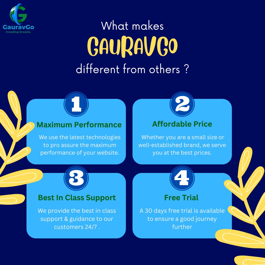 'Uniqueness'  is what we confirm at gauravgo and that's what makes us different from others, experience a satisfactory ride with us
Mail us at contact@gauravgo.com or give us a call on  +91~7352279074
#gowithgauravgo
#30daysfreehosting
#trythentrust
#India