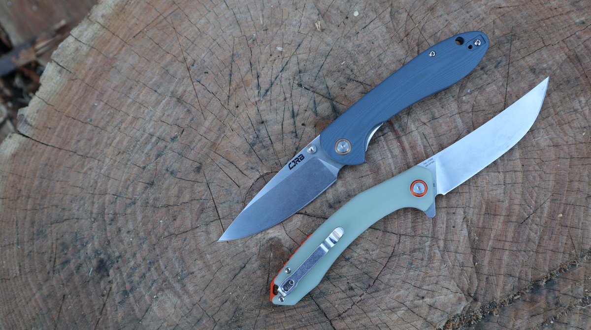 Quick rundown- CJRB Feldspar &amp; Gobi.  Ambi. Smooth actions. Solid lock up. D2 or Ar-rpm9 steel. Excellent budget edc or gifts. Both $35-$45. #edcgear #bladehq #cjrbknives #pocketknives #pocketknife