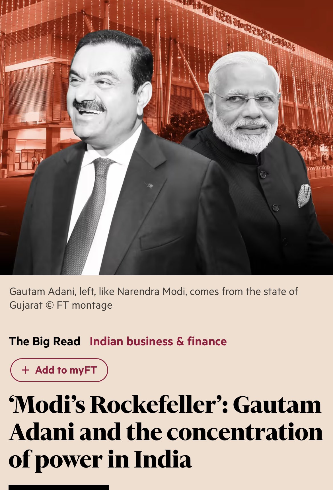 Modi's Rockefeller': Gautam Adani and the concentration of power in India