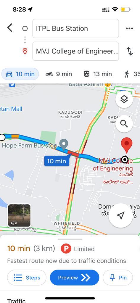 Traffic movement at Hope farm junction has improved after traffic regulatory interventions. Grateful to all the citizens who have given suggestions.