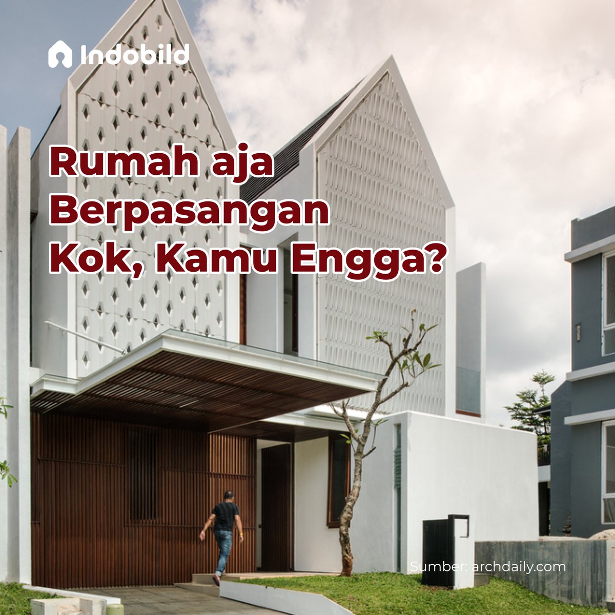 indobild's tweet photo. Rumah saja Berpasangan. Kamu kok engga? ✨

Yuk lihat konsep rumah ini, dijamin nyaman.👍 https://t.co/Y1yAiMrhIA