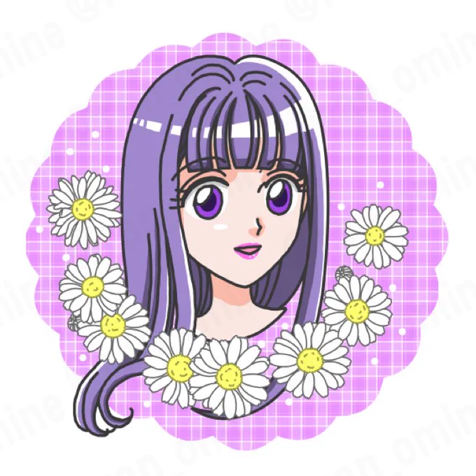 マーガレットちゃんリニューアル②パープル#NFT# 