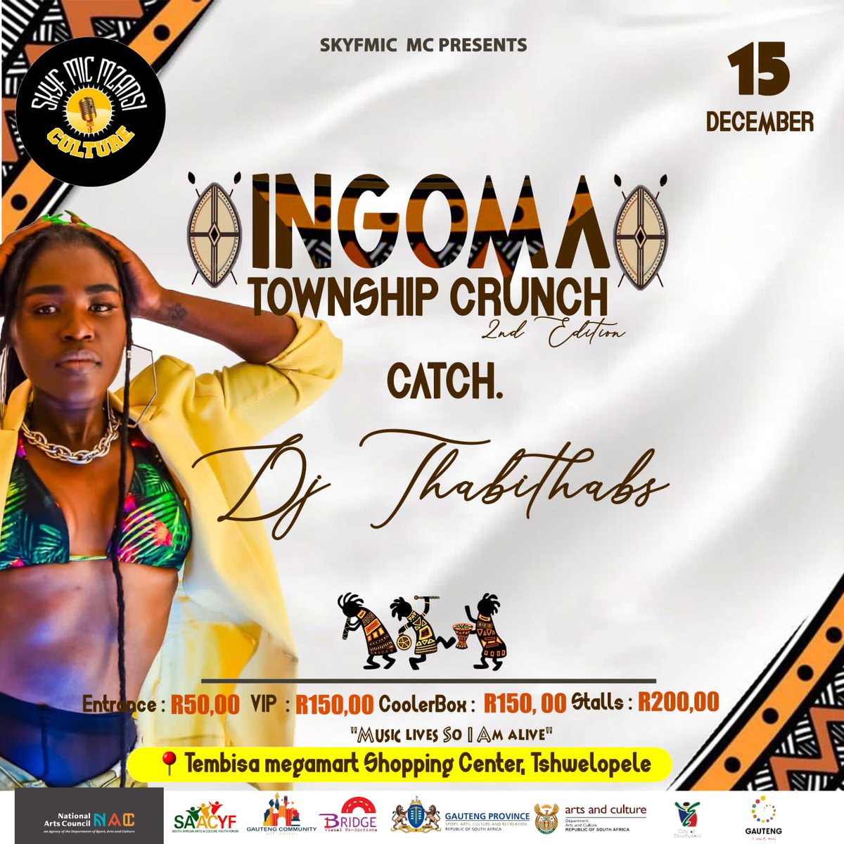 City_Ekurhuleni's tweet photo. Good Morning #CoE 😎
Catch the Ingoma Township Crunch happening tomorrow at the Thembisa Megamart Shopping Center, Tshwelopele!
#CoESummer #SeeMoreCoE #CoESoGood https://t.co/GGPEeX5Y01