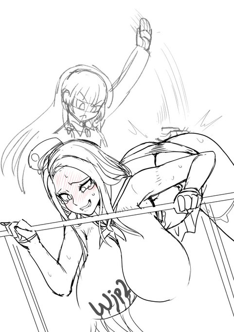 おしおきされる龍,wip

構図はこれにしました
胸はこぼれる、というか決壊
子供下着を無理やり履いてるのが伝わるように、背景にアップを描いたほうがいいかな
表情は、苦痛と羞恥と我慢と微妙な愉悦のmixが難しい
できるだけ唇噛んでるのが目に止まるようにしたいですね 