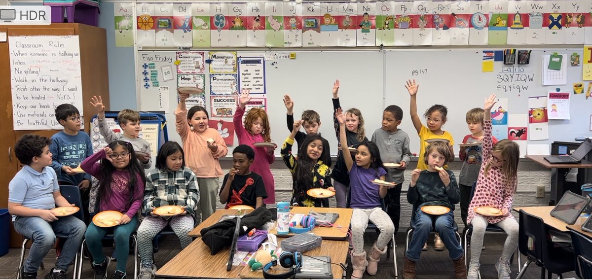 On Friday Mrs. Martindale’s class made butter as a part of their Then and Now unit. #PawneePanthers