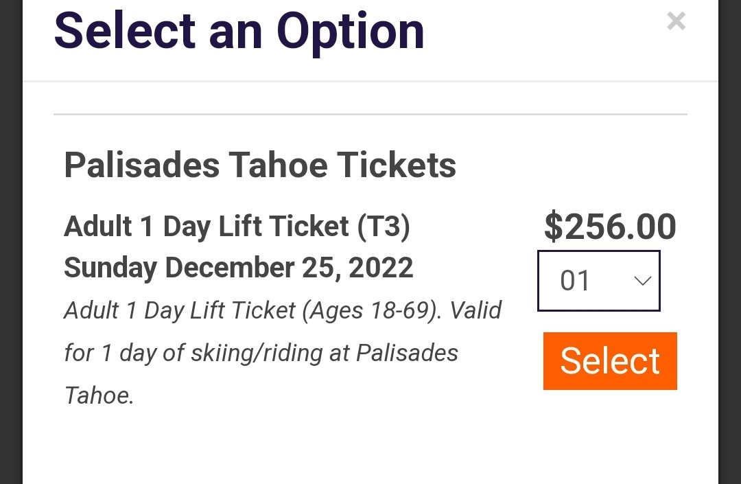 AnandaNeil's tweet photo. It's now only $256 for a single adult ticket to the combined resort of Alpine and @palisadestahoe
 (formerly known as Squaw Valley aka Olympic Village)...Merry Grinchmas! https://t.co/EsuEquwf30
