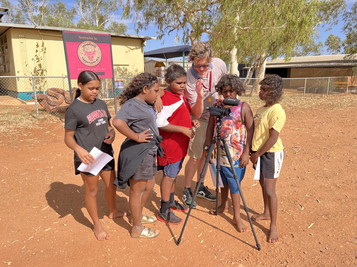 WA Education News (@wa_edu_news) on Twitter photo Aussie actor <a href="/PollardMyles/">Myles Pollard</a> headed to Yandeyarra Remote Community School for the last two weeks of term and shared his drama, acting and film production knowledge with students. 📽️ Aussie actor <a href="/PollardMyles/">Myles Pollard</a> headed to Yandeyarra Remote Community School for the last two weeks of term and shared his drama, acting and film production knowledge with students. 📽️