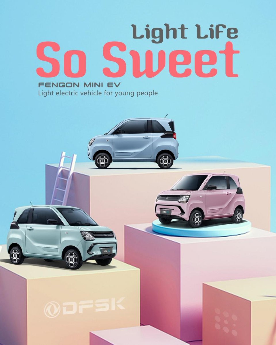 DFSK MINI EV - Let's get one step closer to the colourful world!
__
Further info: dfsk.com
#MINIEV #MINI #EV #DFSK #DONGFENG #FENGON #electricvehicle #electricvehicles #vehicle #motor #auto
