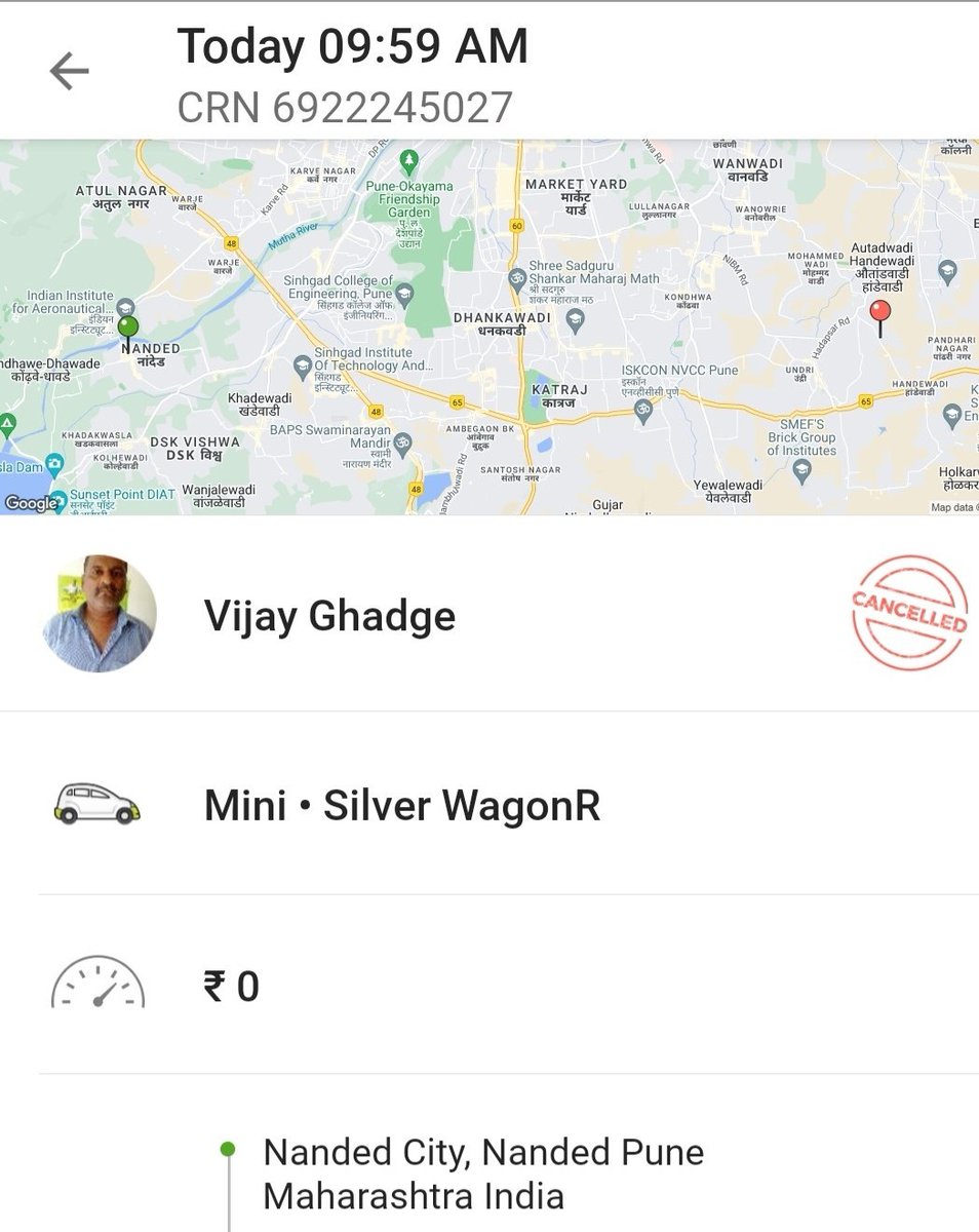 SANDIP KOLHATKAR (@sandipkolhatkar) on Twitter photo <a href="/Olacabs/">Ola</a> please explain do u really endorse your driver's move of cancelling the ride from his side without any reason. My ailing mother had 2 stand outside #Nandedcity gate for long time only 2 hire an #autorickshaw who charged Rs 400 2 come 2 Mohammadwadi area <a href="/PuneCityTraffic/">рдкреБрдгреЗ рд╢рд╣рд░ рд╡рд╛рд╣рддреВрдХ рдкреЛрд▓реАрд╕</a> <a href="/Olacabs/">Ola</a> please explain do u really endorse your driver's move of cancelling the ride from his side without any reason. My ailing mother had 2 stand outside #Nandedcity gate for long time only 2 hire an #autorickshaw who charged Rs 400 2 come 2 Mohammadwadi area <a href="/PuneCityTraffic/">рдкреБрдгреЗ рд╢рд╣рд░ рд╡рд╛рд╣рддреВрдХ рдкреЛрд▓реАрд╕</a>
