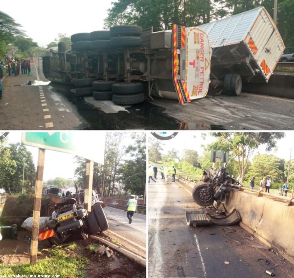 Ma3Route on Twitter "0910 Accident Alert. Oil Tanker and Multiple