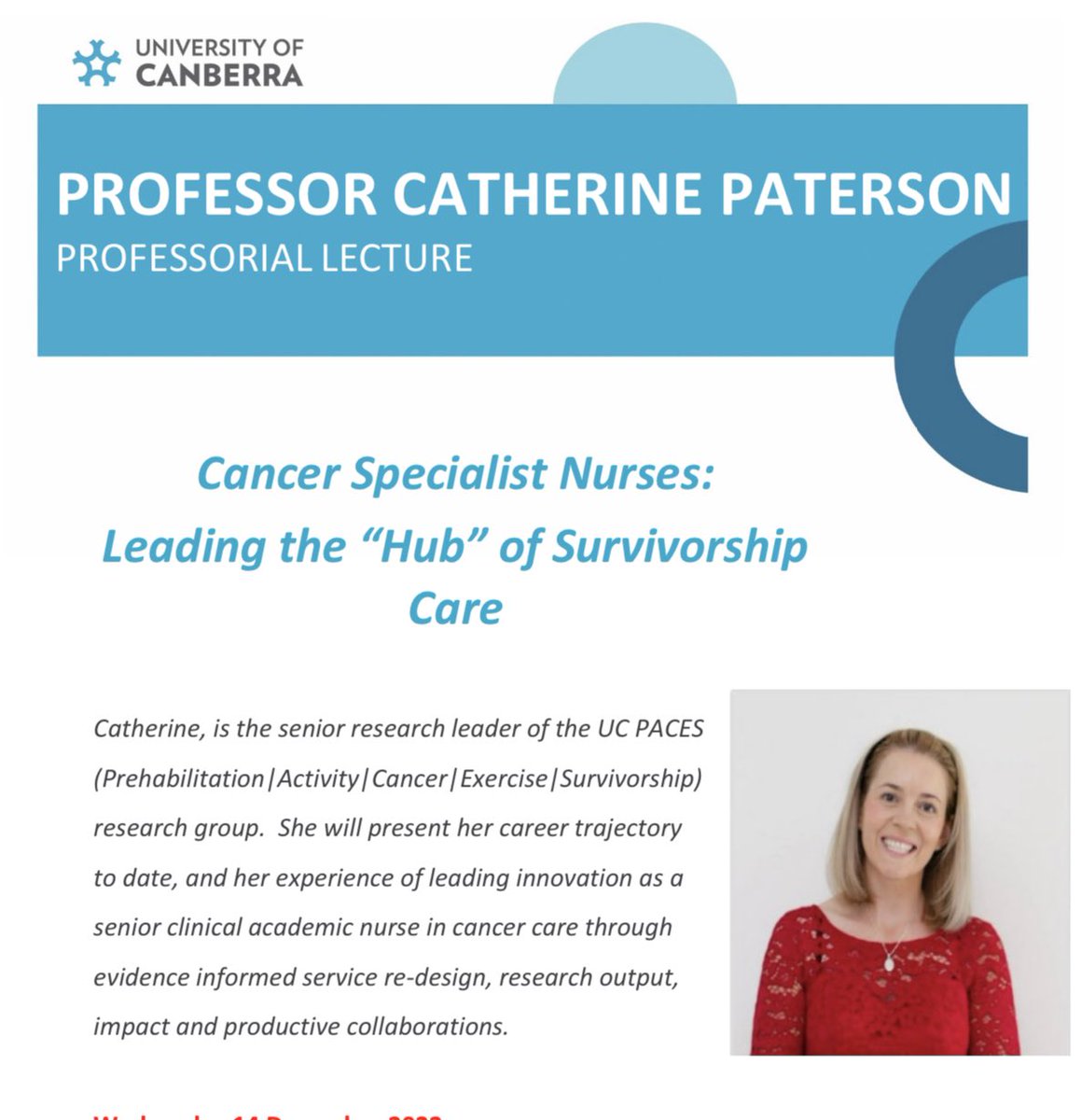 💫 Congratulations @ProfCancerCare on an amazing Professorial lecture today 💫

Thanks for sharing your impressive career highlights and empowering all who were present today 🙌🏻

Title: Cancer Specialist Nurses: Leading the “Hub” of Survivorship Care.