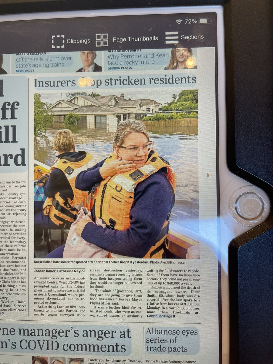 elizabrien2's tweet image. @Dom_Perrottet on @ABC last night saying #ClimateCrisis protestors like #VioletCoco  were “ endangering people’s lives”! 
Extreme weather events are killing people, not protestors. Shocking solipsism 
👇