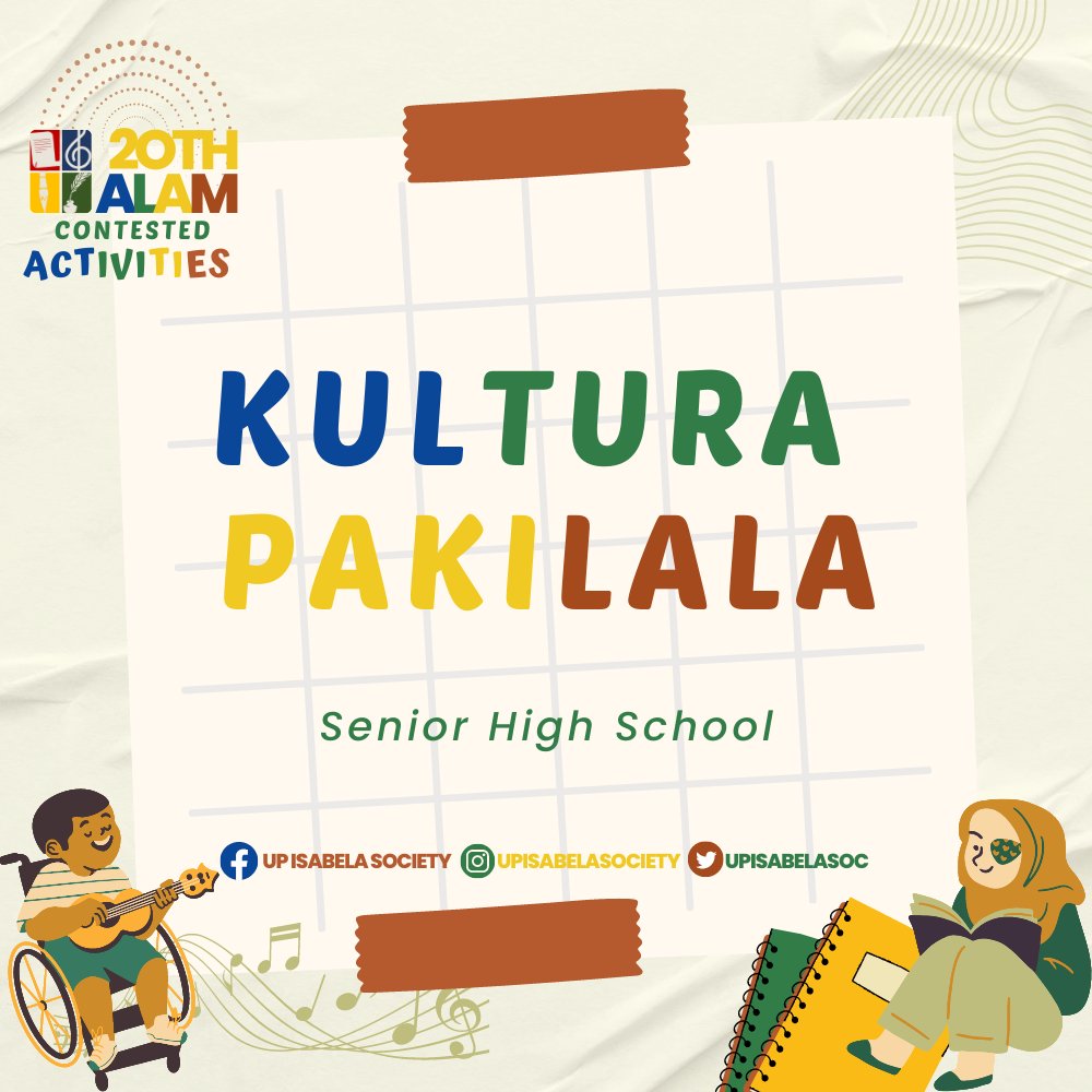 upisabelasoc's tweet photo. Taste the aroma  of knowledge, creativity, and awareness by joining UP Isabela Society's ALAM 2023 various contests and activities:

Youth Congress
Quiz Contest
Essay Writing
Impromptu Speaking
Poster Making
Slogan Making
Kultura Pakilala
Sayawit https://t.co/siKEifvLyy